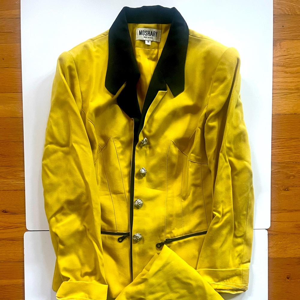 A Size 8 Moshary blazer and skirt